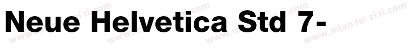 Neue Helvetica Std 7字体转换
